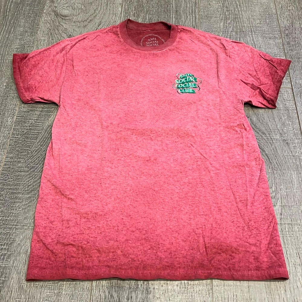 Anti Social Social Club red dye tshirt